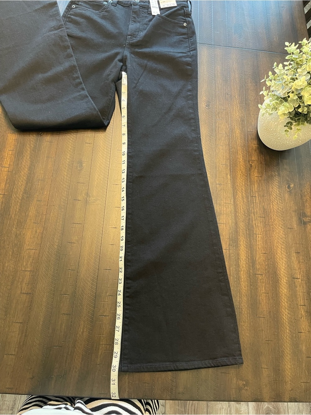 J. Crew NWT Black Vintage Flare High Rise Semi-Stretch Jeans - Picture 6 of 6